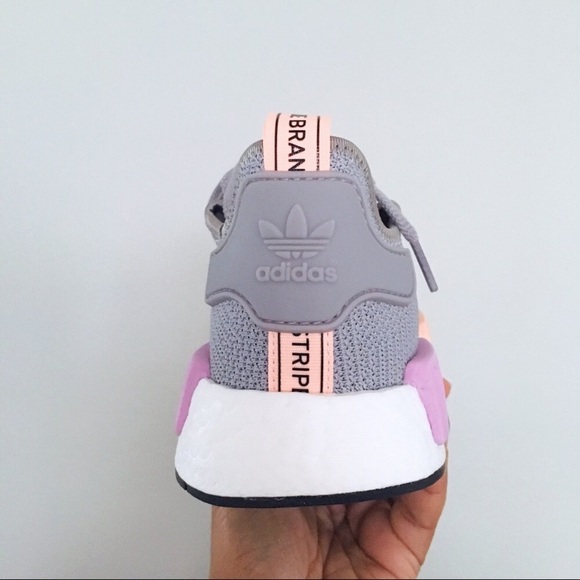 Women’s Adidas NMD R1 Light Granite Gray - Picture 5 of 6